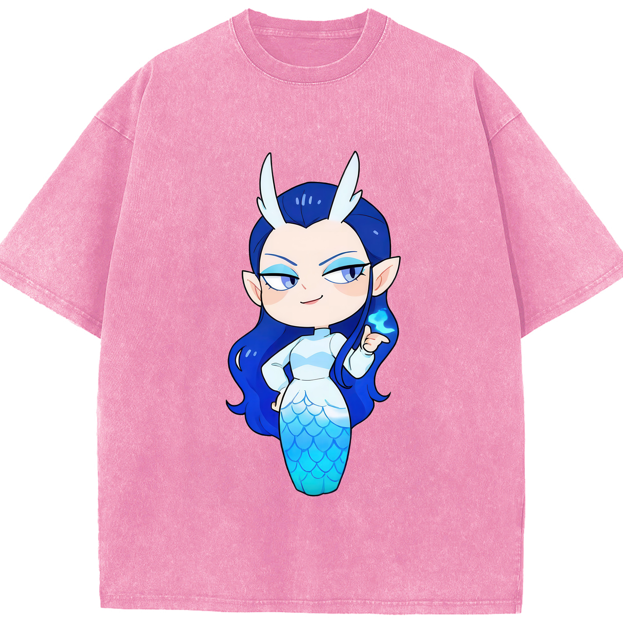 （画像用） Ne Zha 2 ナタ 魔童の大暴れ 綿100% ヴィンテージ風 半袖Tシャツ（フロントプリント）